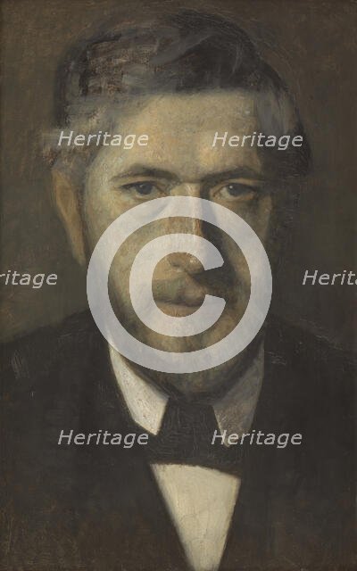 Jens Ferdinand Willumsen. Study for Five Portraits, 1901. Creator: Vilhelm Hammershøi.