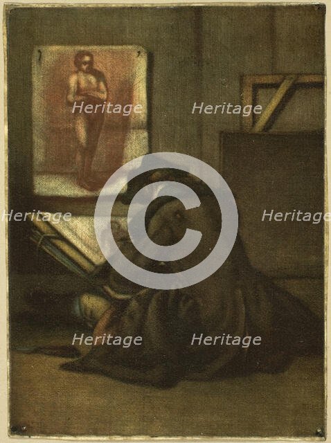 The Young Draughtsman, 1743. Creator: Jacques Fabian Gautier Dagoty.