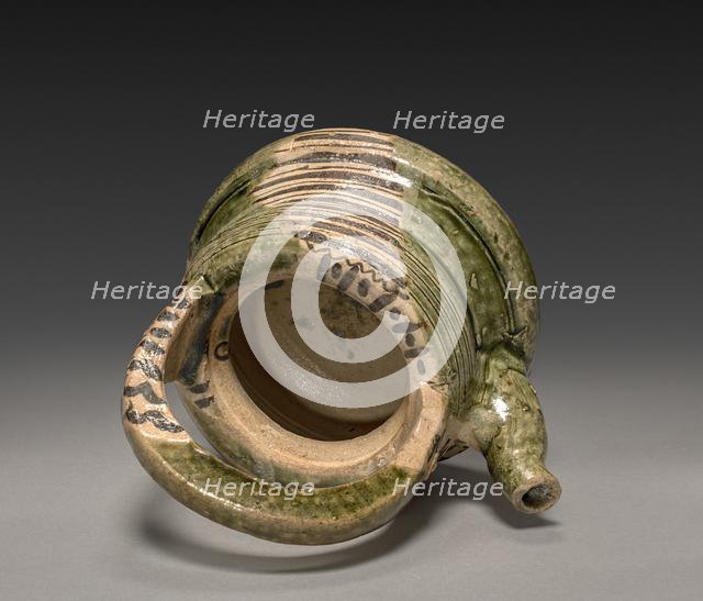 Water Container in the Shape of a Kettle: Oribe Ware, early 17th century. Creator: Unknown.