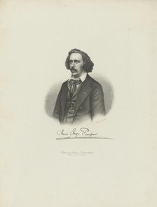 Portrait of the composer Henry Hugo Pierson (1815-1873) , c. 1850. Creator: Laemmel, Moritz (1822-?).