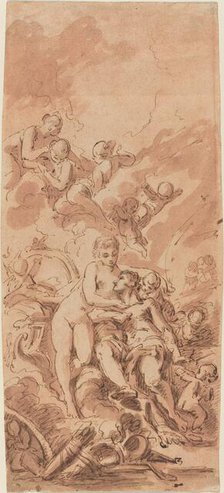 Venus at the Forge of Vulcan, 18th century. Creator: Unknown.
