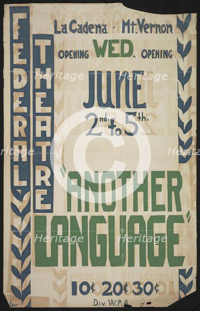 Another Language, California?, [193-]. Creator: Unknown.