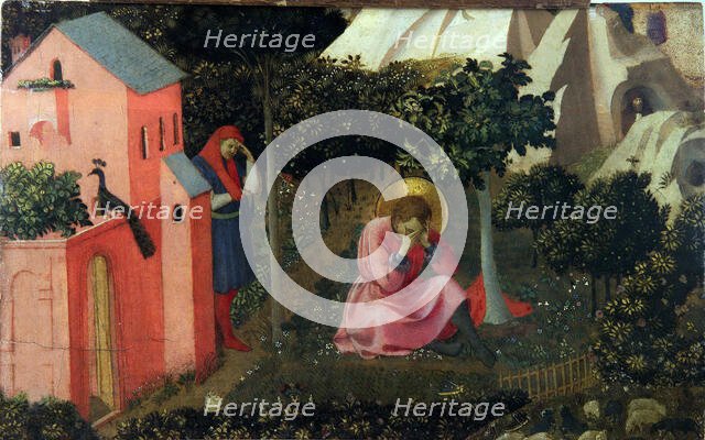 The Conversion of Saint Augustine, ca 1430-1435. Creator: Angelico, Fra Giovanni, da Fiesole (ca. 1400-1455).