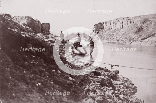 White House Landing, Pamunkey River, 1861-65. Creator: Tim O'Sullivan.