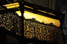 Hagia Sophia, detail of interior, Istanbul, Turkey, 2013.  Creator: LTL.