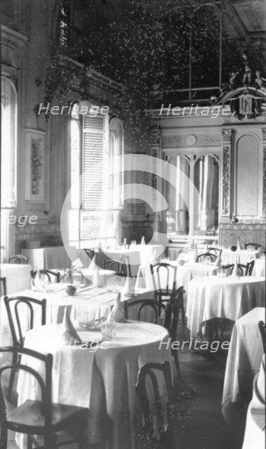 Hotel De Londres tea rooms, Paris, France, 1900. Creator: Robert Augustus Henry L'Estrange.