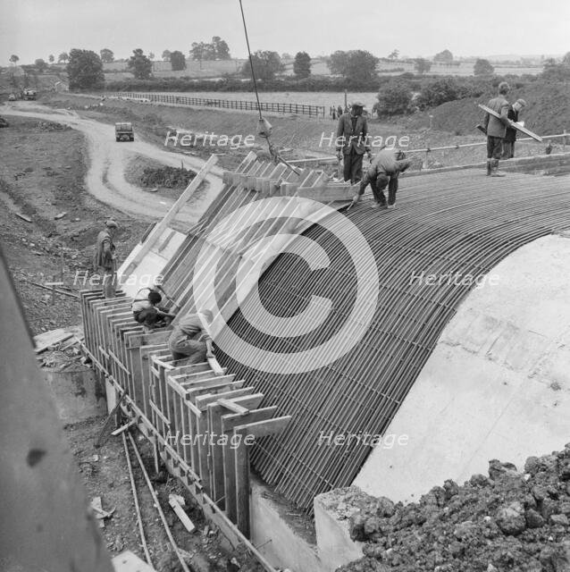 M1 Motorway, Structure 75, Milton Malsor, South Northamptonshire, Northamptonshire, 23/07/1958. Creator: John Laing plc.