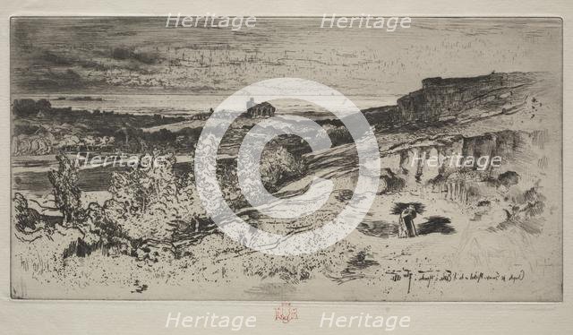 The Chapel Saint-Michel at LEstre, 1881. Creator: Félix Hilaire Buhot (French, 1847-1898).