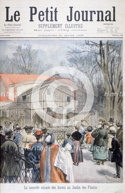 The new wildcat house at the Jardin des Plantes, Paris, 1895. Artist: Oswaldo Tofani