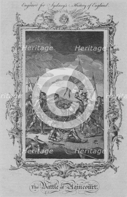 'The Battle of Agincourt', 1773.  Creator: William Walker.