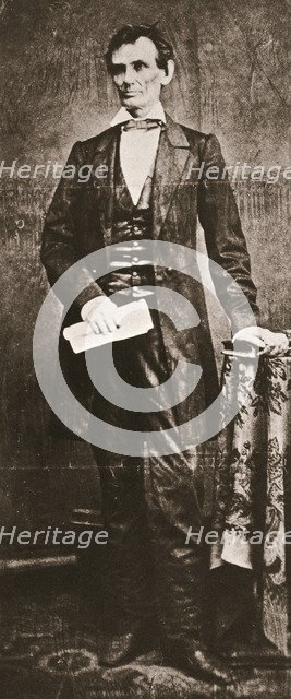 Abraham Lincoln, 16th President of the United States, 1860. Artist: Unknown