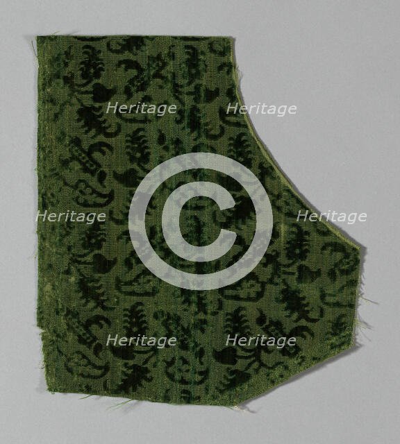 Fragment (Dress Fabric), Italy, 1600/50. Creator: Unknown.