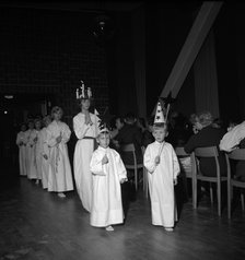 Lucia Day celebrations, Sweden, 1960. Artist: Torkel Lindeberg