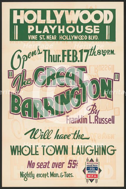 The Great Barrington, Los Angeles, 1938. Creator: Unknown.