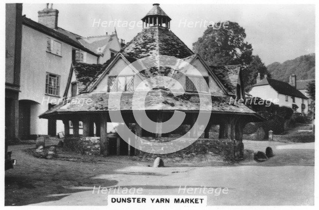 Dunster Yarn market, 1936. Artist: Unknown