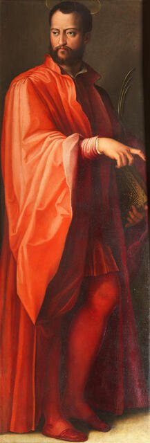 Cosimo I de' Medici as Saint Damian, 1557-1559. Creator: Vasari, Giorgio (1511-1574).
