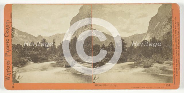 Mount Starr King, Yosemite Valley, Mariposa County, Cal., 1861/76. Creator: Carleton Emmons Watkins.