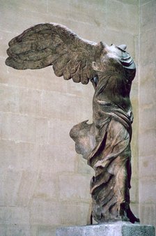 Statue of the winged Nike of Samothrace, 2nd century BC. Artist: Unknown