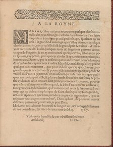 Les Singuliers et Nouveaux Portraicts... page 4 (recto), 1588. Creator: Federico de Vinciolo.