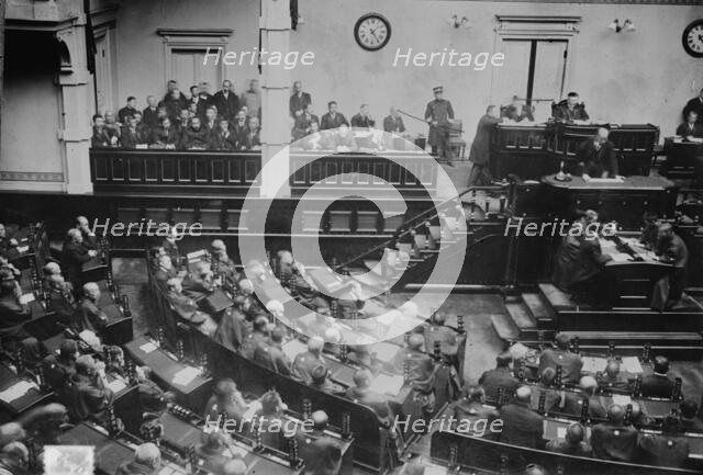 (Terauchi?) addressing Lower House, Japan, 1917. Creator: Bain News Service.