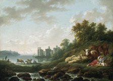 'Caernarvon Castle', 1783-1840. Artist: Charles Towne