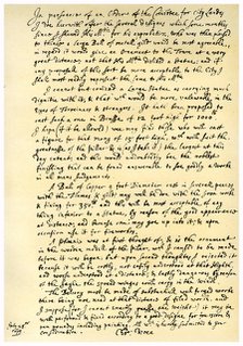Report by Sir Christopher Wren, 28th July 1675.Artist: Sir Christopher Wren
