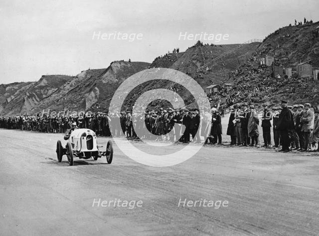 Austro Daimler Sascha, Malcolm Campbell 1922 Saltburn sands. Creator: Unknown.
