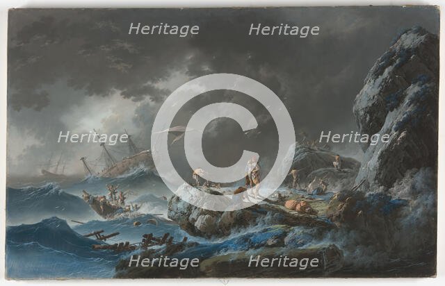 The Shipwreck, 1782. Creator: Jean-Baptiste Pillement.