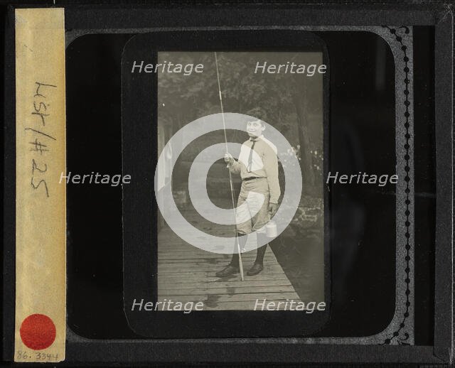 Untitled (Howard with fishing pole), 1910 or 1912. Creator: Alfred Stieglitz.