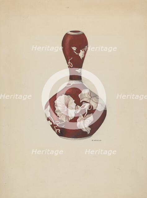 Vase, c. 1937. Creator: Madeline Arnold.