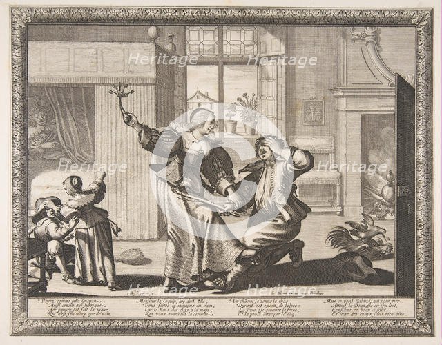 Husband-Beater, ca. 1633. Creator: Abraham Bosse.