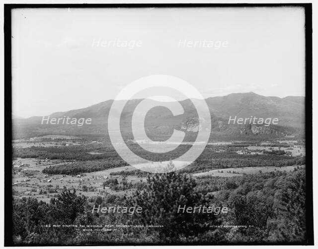 Moat Mountain and Intervale from prospect ledge, Kiarsarge, White Mountains, c1890-1901. Creator: Unknown.