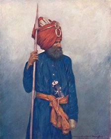 'Spear-bearer from Jind', 1903. Artist: Mortimer L Menpes.