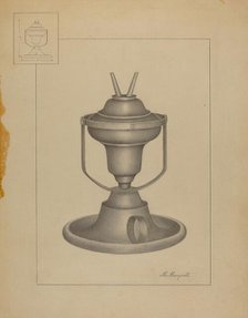 Swinging Lamp, c. 1936. Creator: Matthew Mangiacotti.