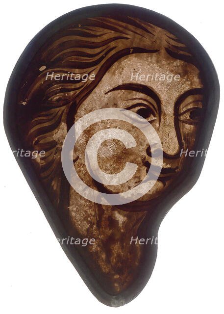 Stained Glass Fragment, French, 1200-1215. Creator: Unknown.