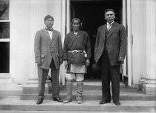 American Indians - Chief Yukeoma [centre], 1911. Creator: Harris & Ewing.