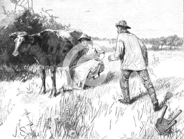 Scene from "Tess of the D'Urbervilles", by Thomas Hardy, 1891. Creator: Hubert von Herkomer.