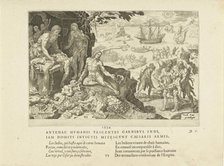 Imperial troops brings civilization to the Indians, 1555. Creator: Heemskerck, Maarten Jacobsz, van (1498-1574).