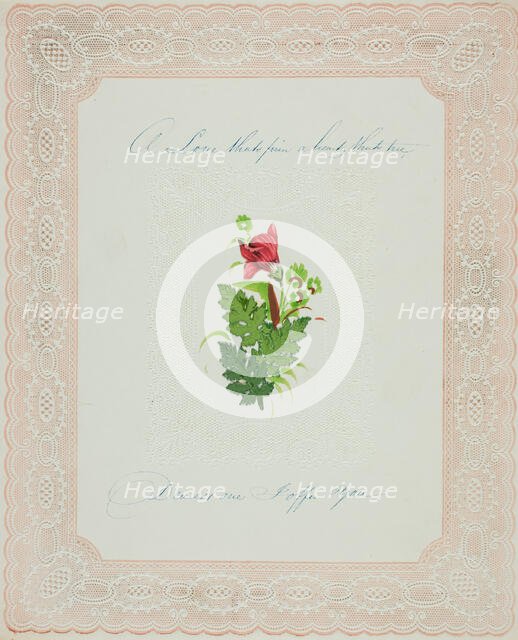 A Love's that's Firm (valentine), c. 1850. Creator: Unknown.