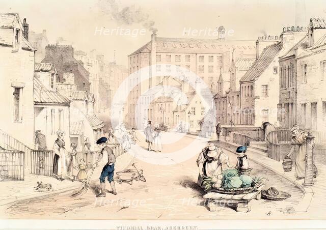 Windmill Brae, Aberdeen, c1840s. Creator: William Nichol.