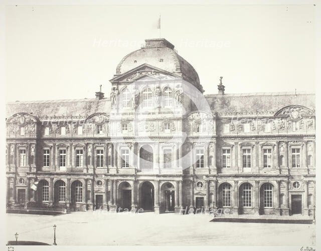 Le Louvre: Pavillon de l'horloge, 1855/60, printed 1978. Creator: Edouard Baldus.