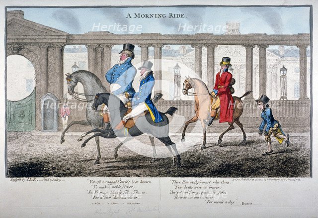 'A Morning Ride', 1804. Artist: James Gillray