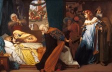 The feigned death of Juliet, 1856-1858. Artist: Leighton, Frederic, 1st Baron Leighton (1830-1896)