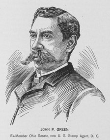 John P. Green; Ex-member Ohio Senate, now U.S. Stamp Agent, D.C., 1902. Creator: J. H. Cunningham.