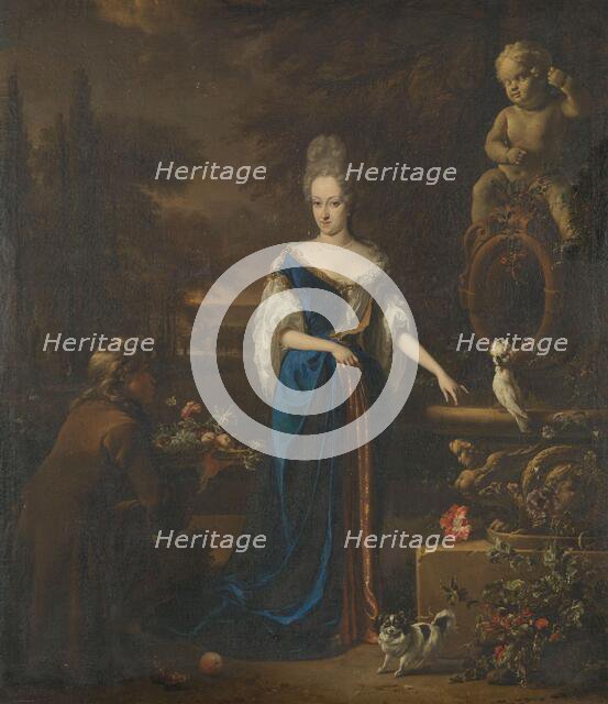 Portrait of Maria Cornelisz, Wife of Silvester van Tongeren, 1680-1719. Creator: Jan Weenix.