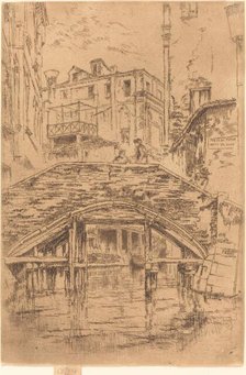 Ponte del Piovan, 1880. Creator: James Abbott McNeill Whistler.