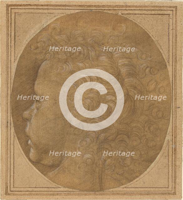 Head of a Child [recto], c. 1490. Creator: Fra Bartolomeo.