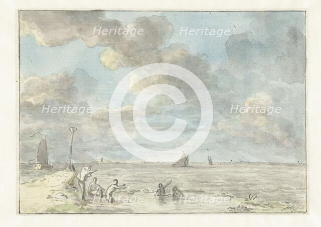 De Baak, a seaside resort on the IJ, 1803. Creator: Juriaan Andriessen.