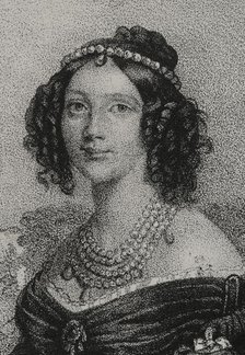Maria Anna of Bavaria (1805-1877), Queen consort of Saxony, 1852. Creator: J.J. Martinez.