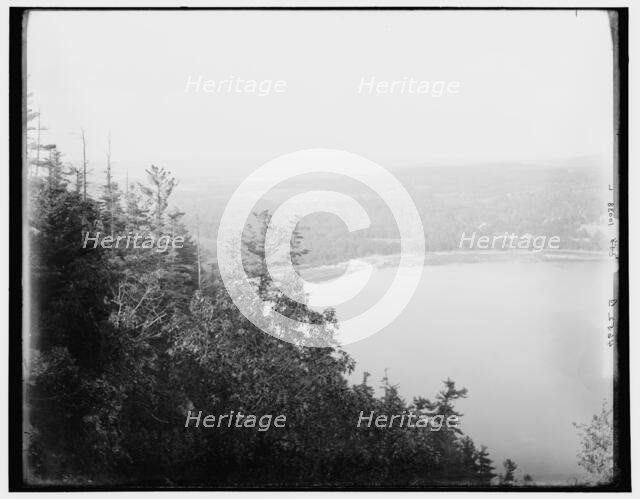 Devil's Lake from Observatory Hill, Wisconsin, between 1880 and 1899. Creator: Unknown.